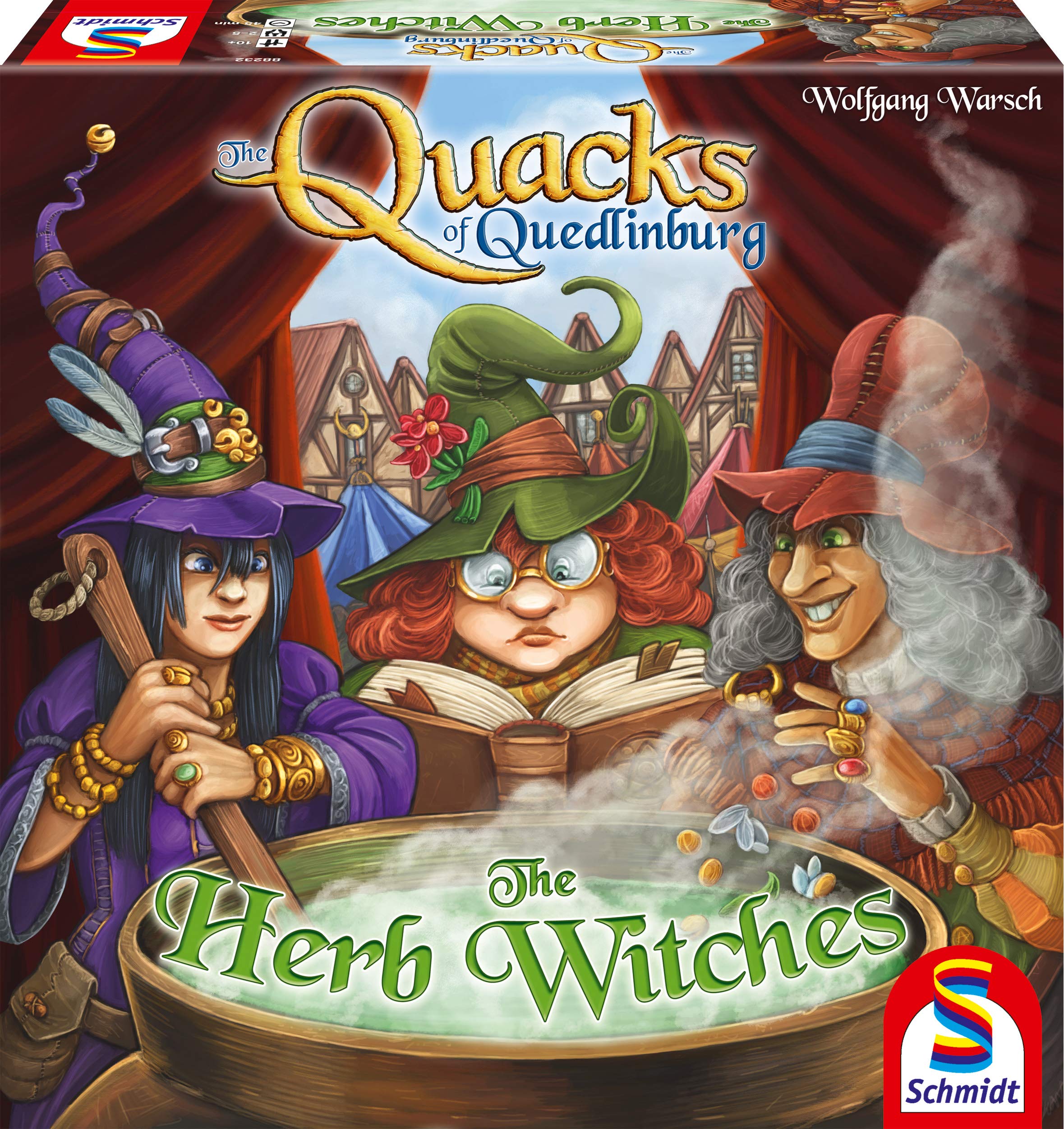 Schmidt | The Quacks of Quedlinburg: The Herb Witches | Board Game Expansion | Ages 10+ | 2-5 Players | 45+ Minutes Playing Time