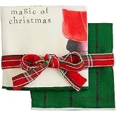 Mud Pie Classic Christmas Towel, Standing, 26" x 16 1/2"