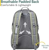 Trail Aspen 30L Day Pack Backpack Green 3 Compartments Water Resistant view 4
