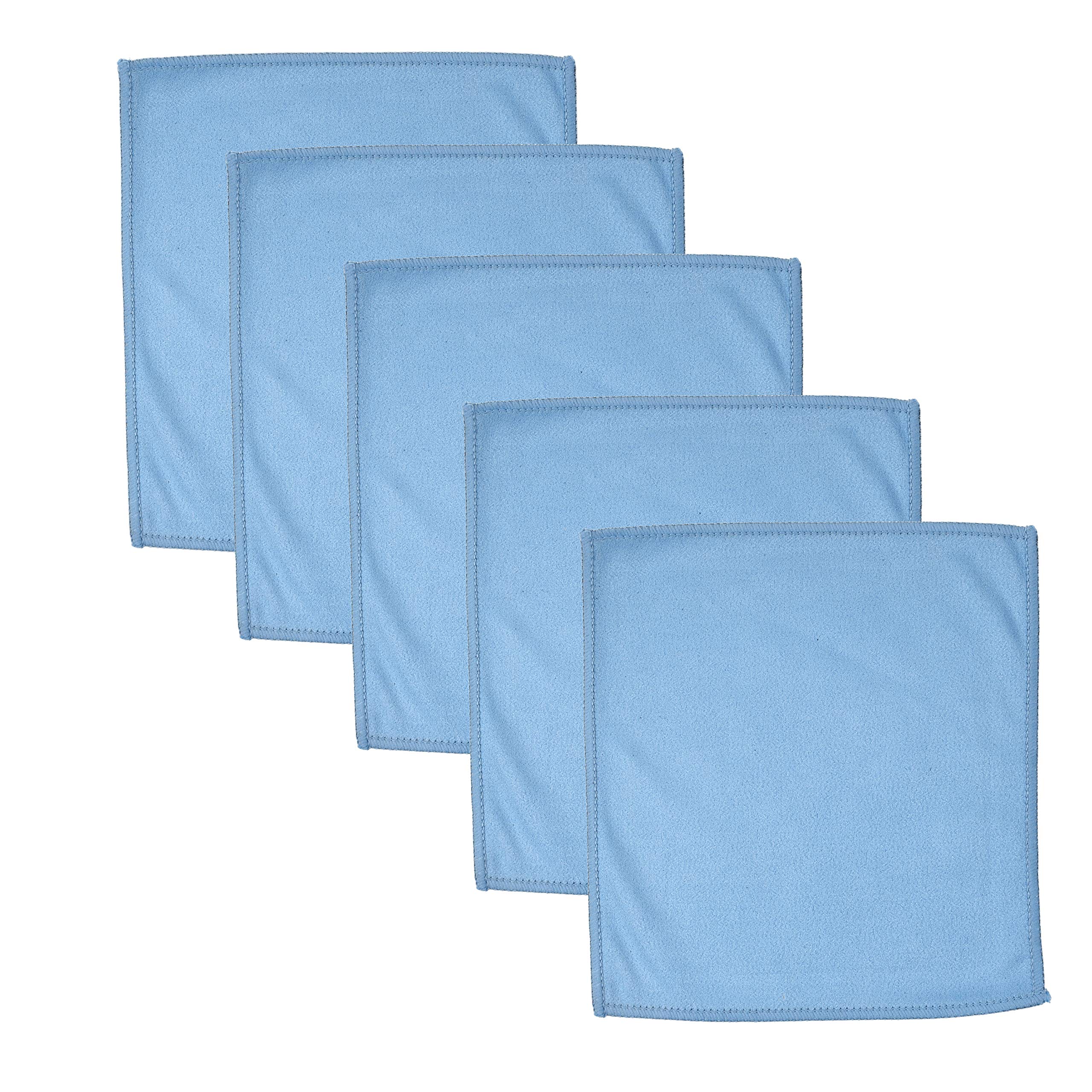 Kare & Kind 5x Microfiber Cleaning Cloths - Double-sided - for Cleaning Glasses, Eyeglasses, Camera Lens, iPad, Tablet, Smartphone, Laptop, Computer, TV and LCD Screens and other Delicate Surfaces