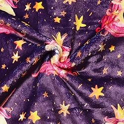 Jxstar Plush Fleece Pajamas for Girls Star Unicorn