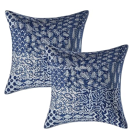 Buy Stylo Culture Cotton Decorative Patchwork Settee Couch Cushion
