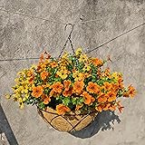 Lamsze Artificial Faux Hanging Plants Flowers