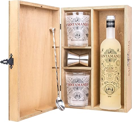 Estuche Regalo Gin Tonic - SANTAMANIA Gin Reserva: Amazon.es: Alimentación y bebidas