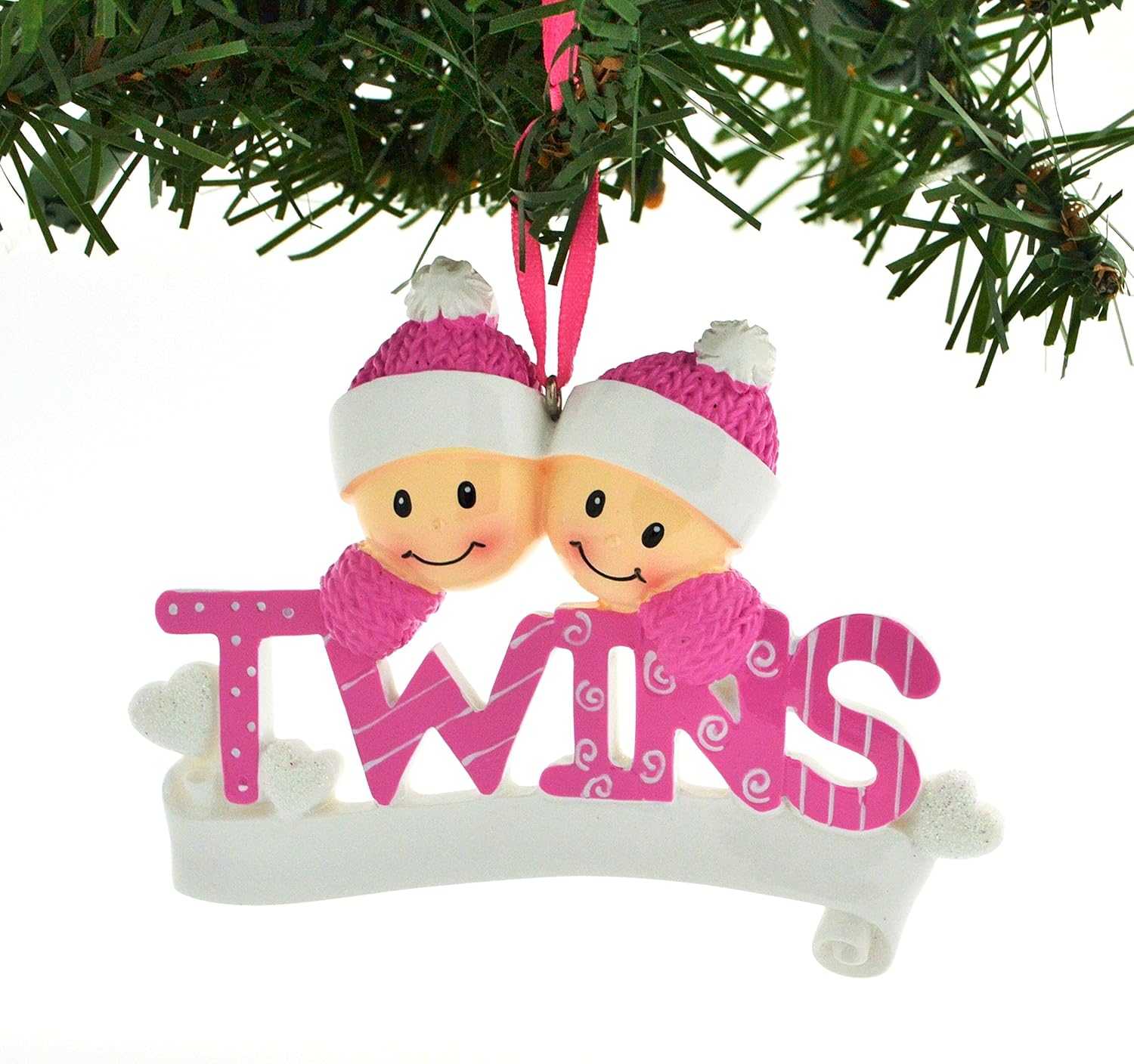 twin girl christmas ornaments