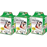 Fujifilm Instax Mini Instant Film (3 Twin Packs, 60 Total Pictures) - International Version