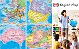 EXERZ World Globe 30cm Political Map Self-Assembly Educational Globe view 3
