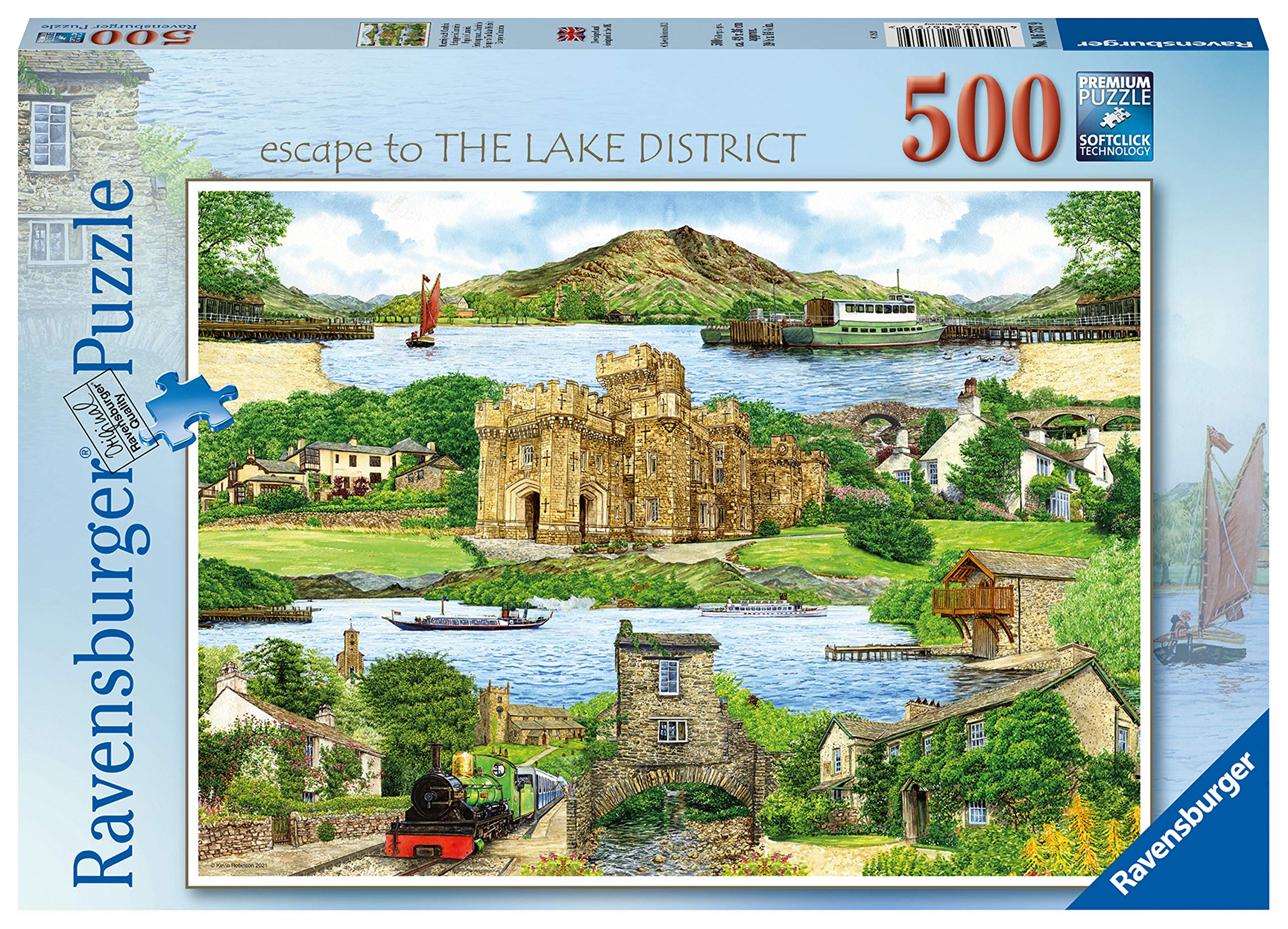 Ravensburger Escape To The Lake District 500 Piece Jigsaw Puzzle for Adults & Kids Age 10 Years Up