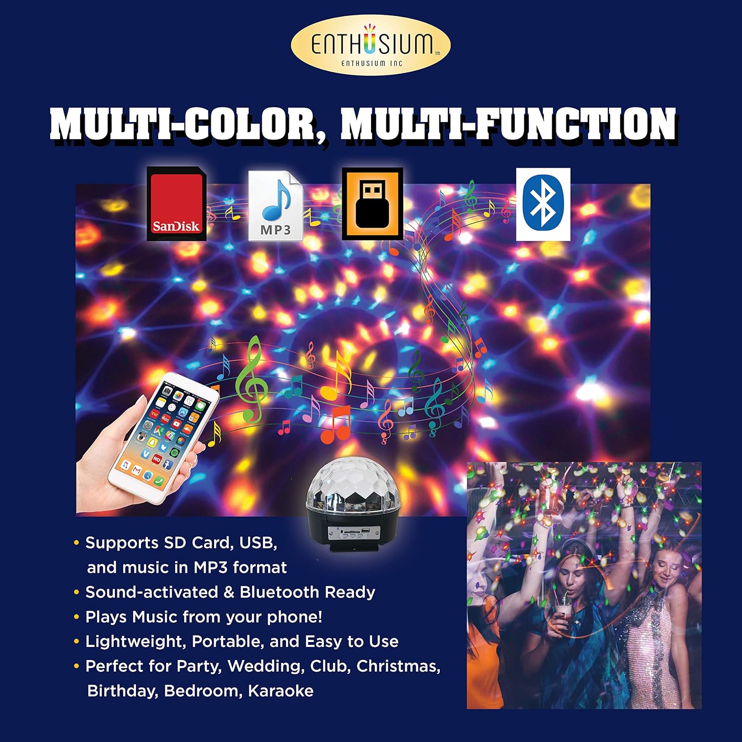 bedroom disco speaker