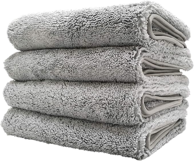 Polyte Quick Dry Lint Free Microfiber Hand Towel, 16 x 30 in, Set of 4
