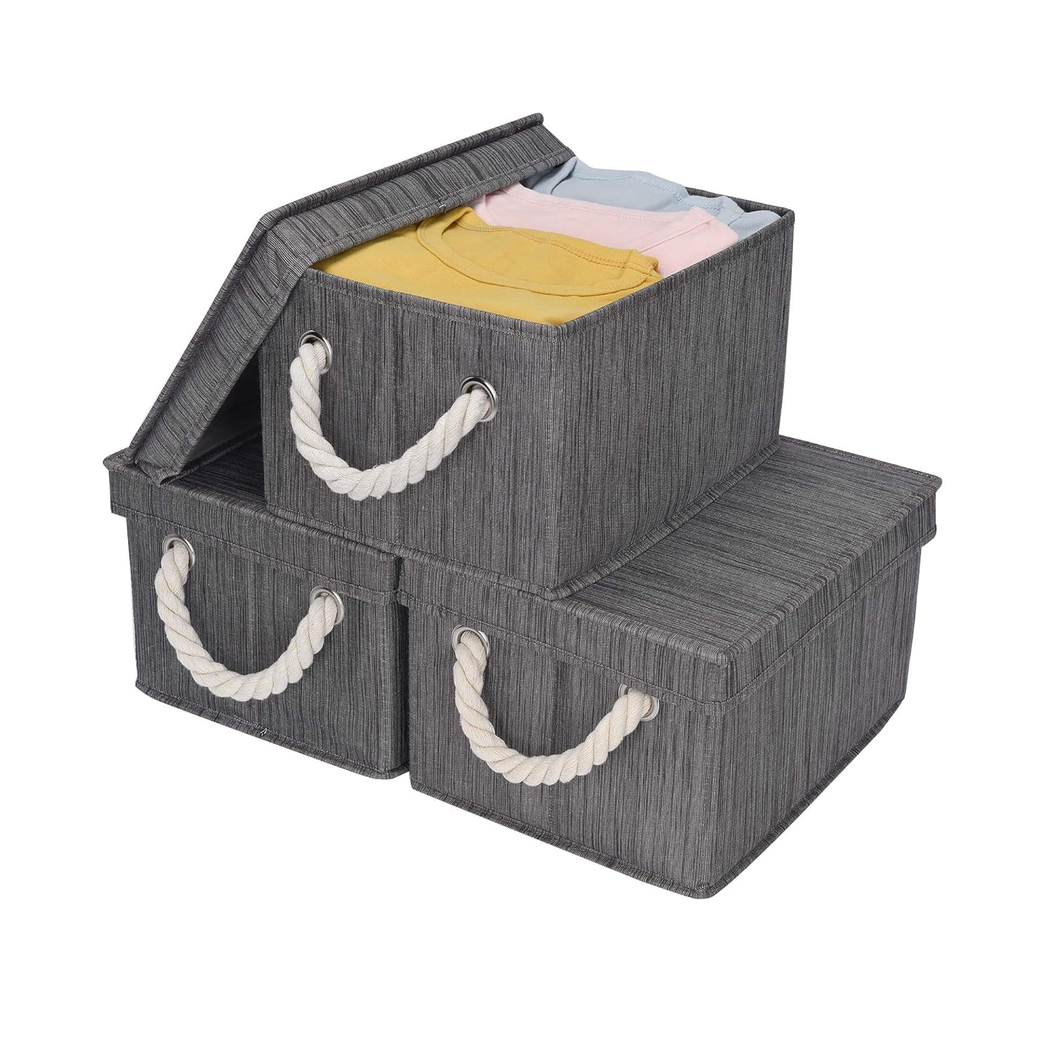StorageWorks Decorative Storage Bins for Shelves, Storage
