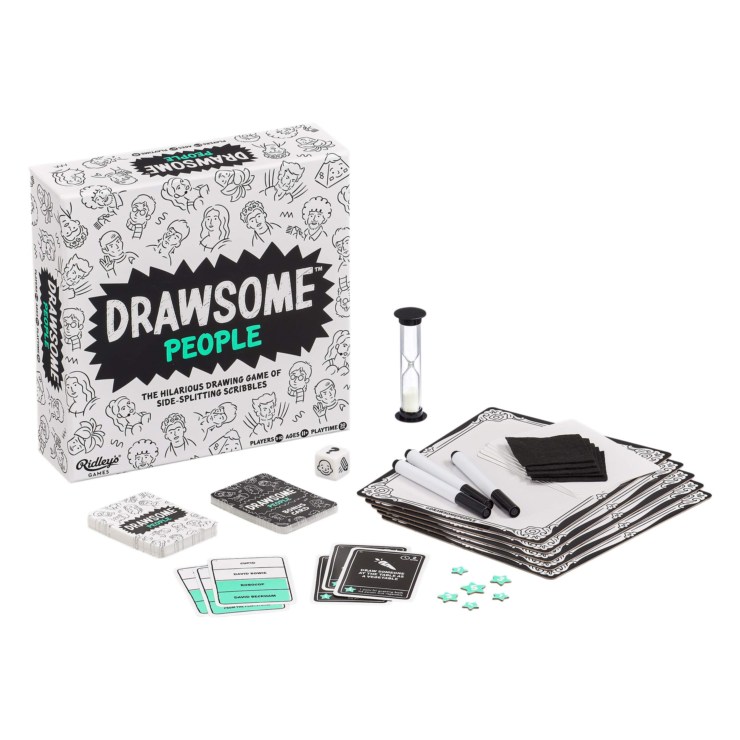 Ridley’s | Drawsome People | Drawing Party Game | Ages 11+ | 3-10 Players | 30+ Minutes Playing Time