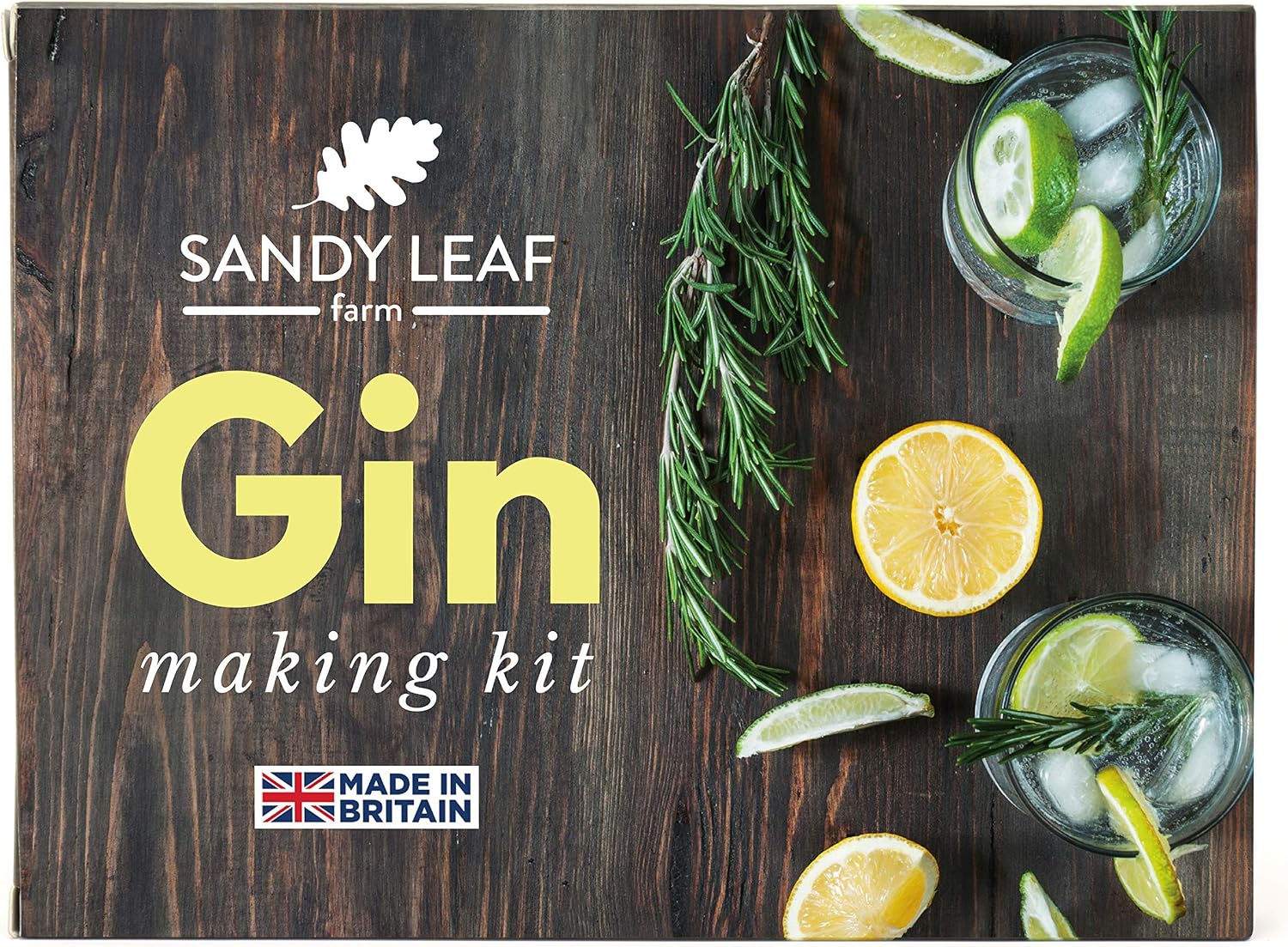 Sandy Leaf Farms Gin Making Kit - Make Your Own Gin Kit for Adults - Valentine Day Gin Gifts for Men and Women