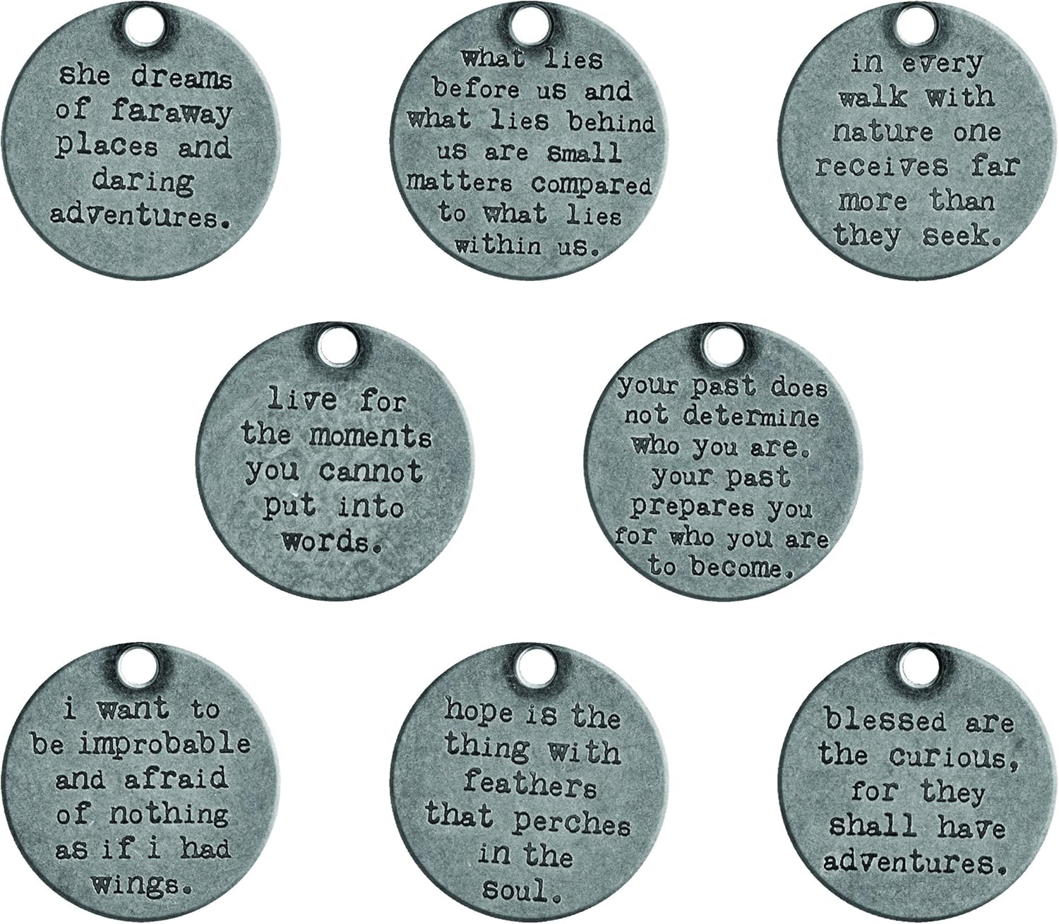 Tim Holtz TH93691 Embellishments, Grey, Medium