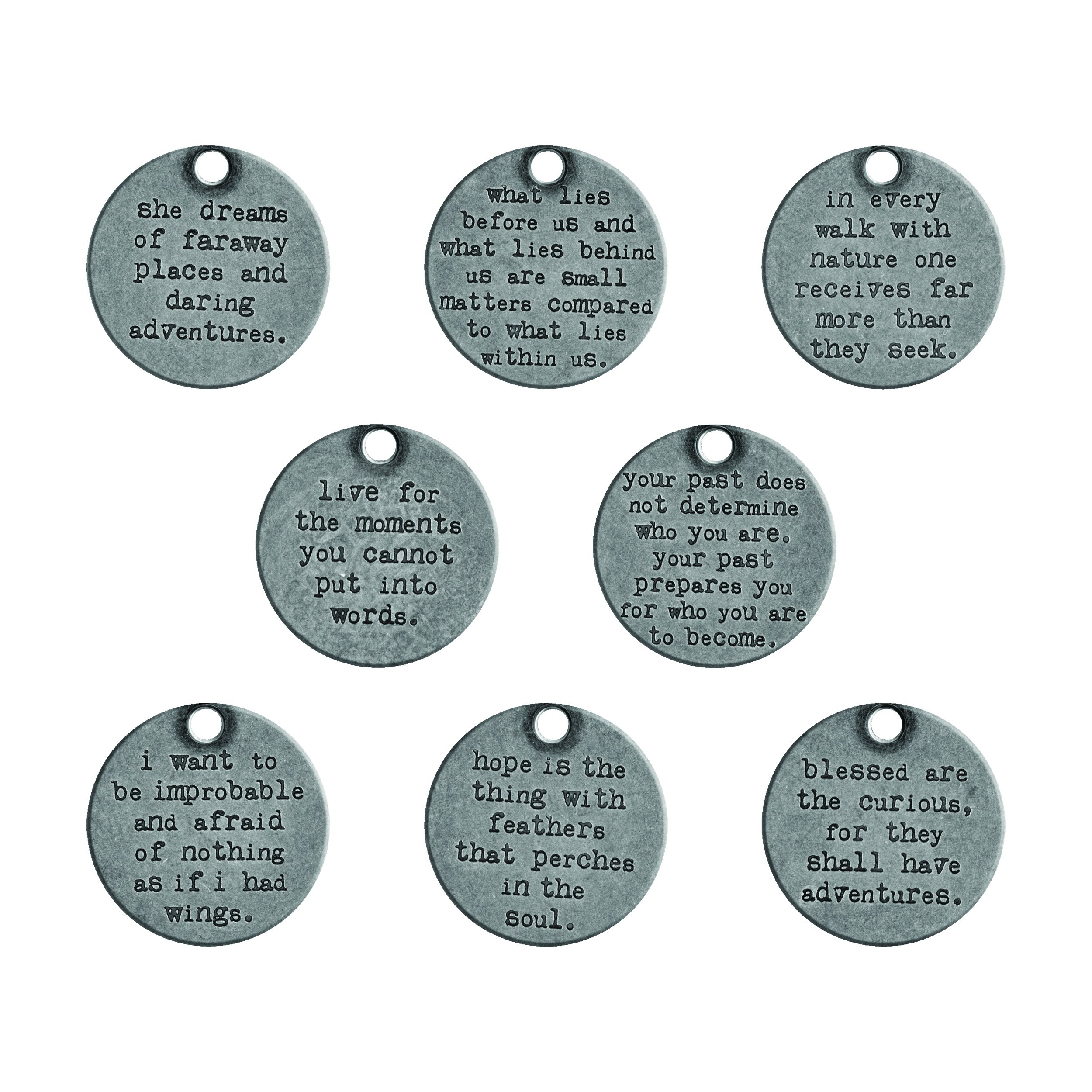 Tim Holtz TH93691 Embellishments, Grey, Medium