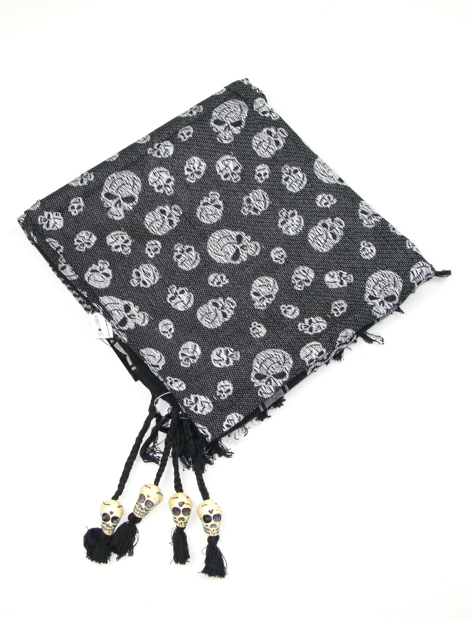Lovarzi Skull Scarf for Men and Women - Trendy cotton square skull scarf Lovarzi Skull Scarf for Men and Women - Trendy cotton square skull scarf