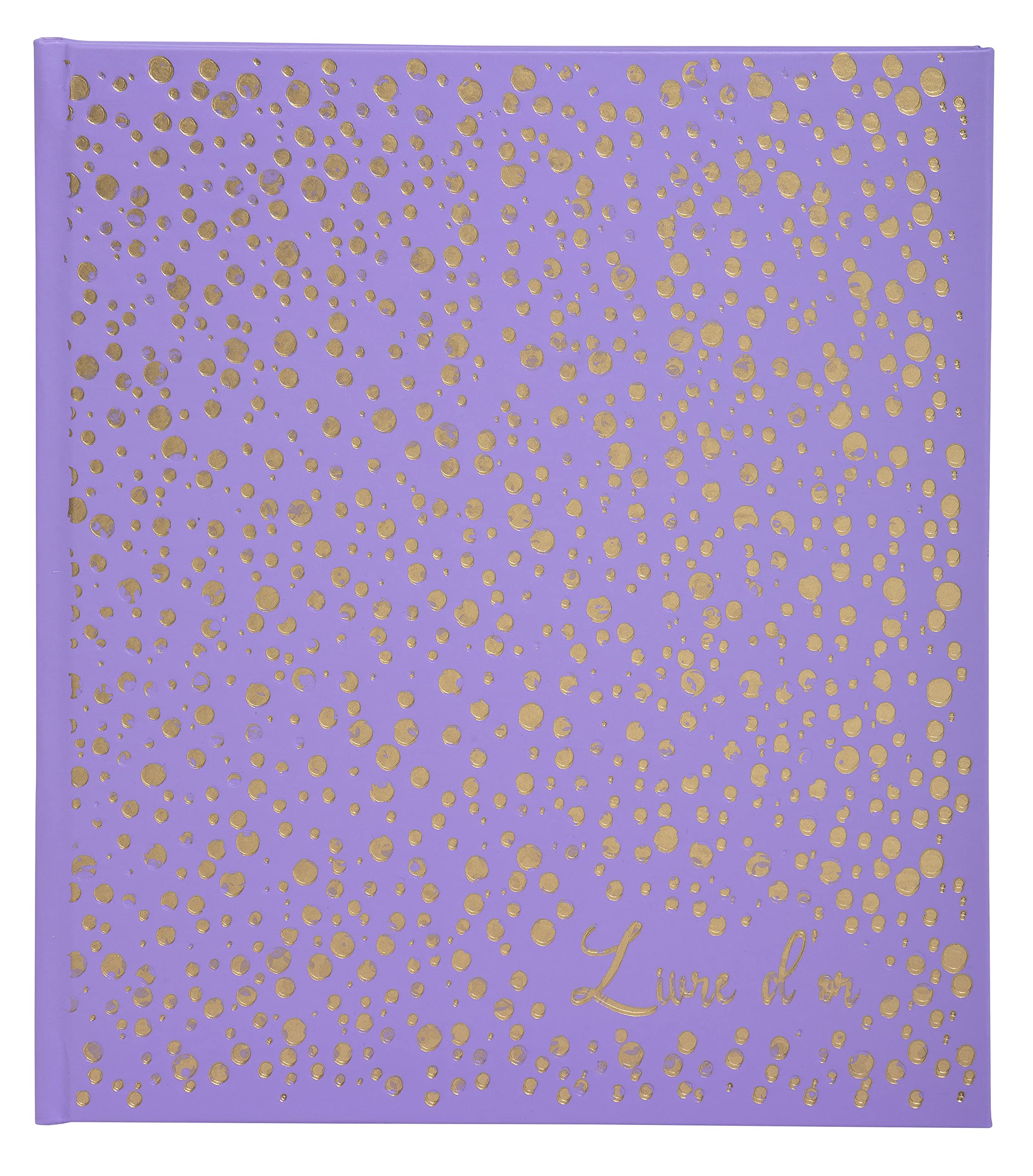 Exacompta - Ref. 387E - 1 guest book 140 pages gold edge Plum' - Purple