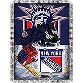 Officially Licensed NHL "Homefield Ice Advantage" Woven Tapestry Throw Blanket, 48" x 60", Multi Color