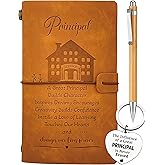 New Principal Gift, Principal Journal 140 Pages Notebook, Principal Keychain, Gift for School Principal, Principal Week Gift, Thank You Gift for Principal Birthday Thanksgiving Christmas End of Year