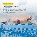 FINIS Long Floating Fins 37-39 EU Red Blue Brand New Size Color Coded view 3
