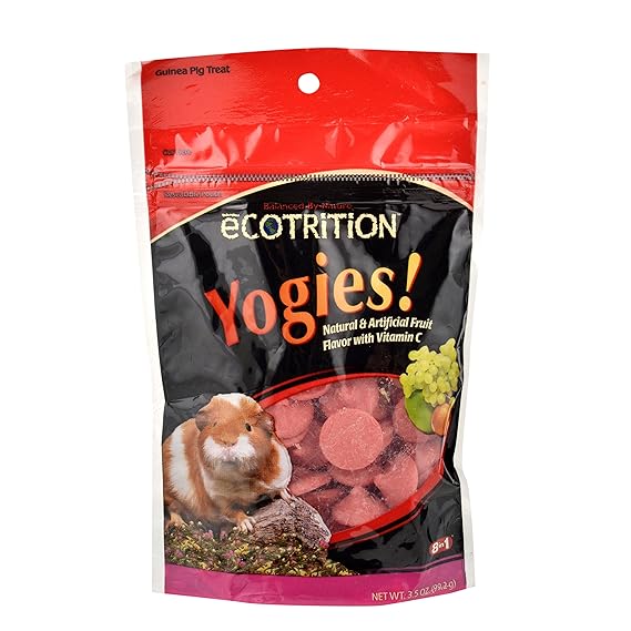 Ecotrition Yogies Guinea Pig Treats, Fruit Flavor, 3.5