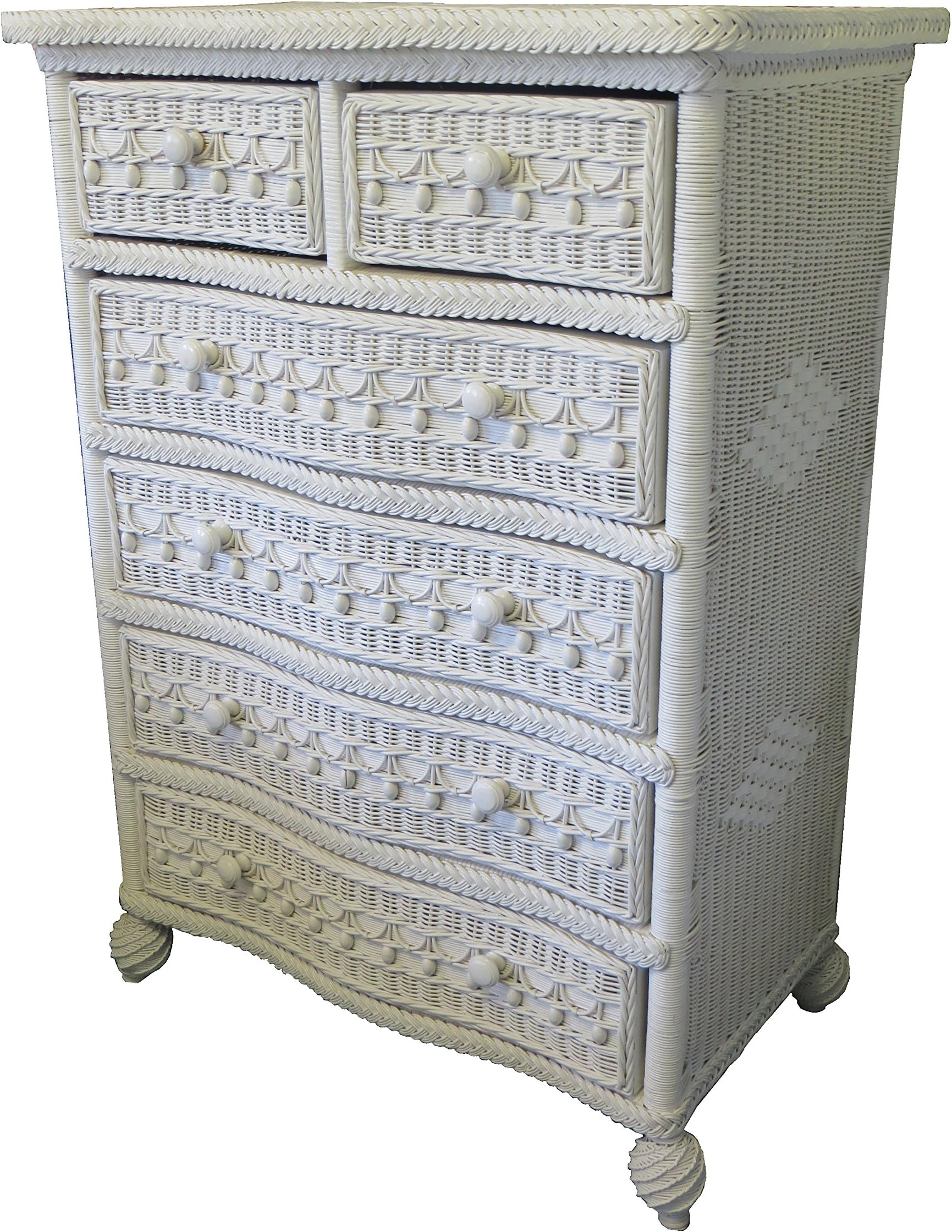 Spice Islands Classic 5-Drawer Dresser, Null, White