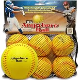 The Anywhere Ball Baseball &amp; Softball Foam Training Ball (6 Pack Bundle)