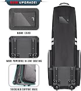 CHAMPKEY Premium Soft Padded Golf Travel Bag Flight with Wheels 1200D Oxford view 3