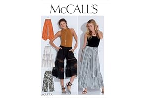 McCall Patterns Misses' Elastic-Waist Loose Pants