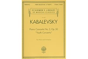 Kabalevsky: Piano Concerto No. 3 Op. 50 for Two Pianos | Early Advanced Piano Sheet Music Book for Students and Teachers | Cl