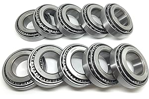 WPS WESTERN POWER SPORTS (Set of 10) Trailer Hub Wheel Bearing Set A14 WPS (TM) L44643 L44610 for 2000# Axle I.D. 1.00 inch