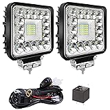 4 Inch LED Light Pods Bar with Wiring Harness, Cube
