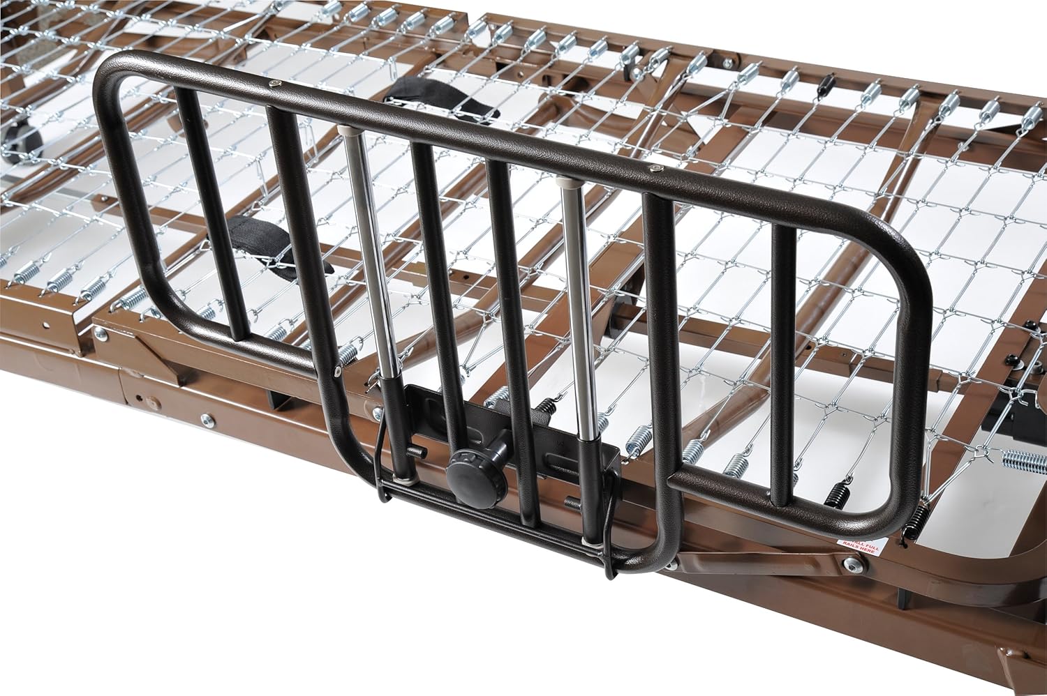 Drive Medical No Gap Deluxe Half Length Side Bed Rails with Brown Vein Finish, Brown Vein, Half Length: Health & Personal Care