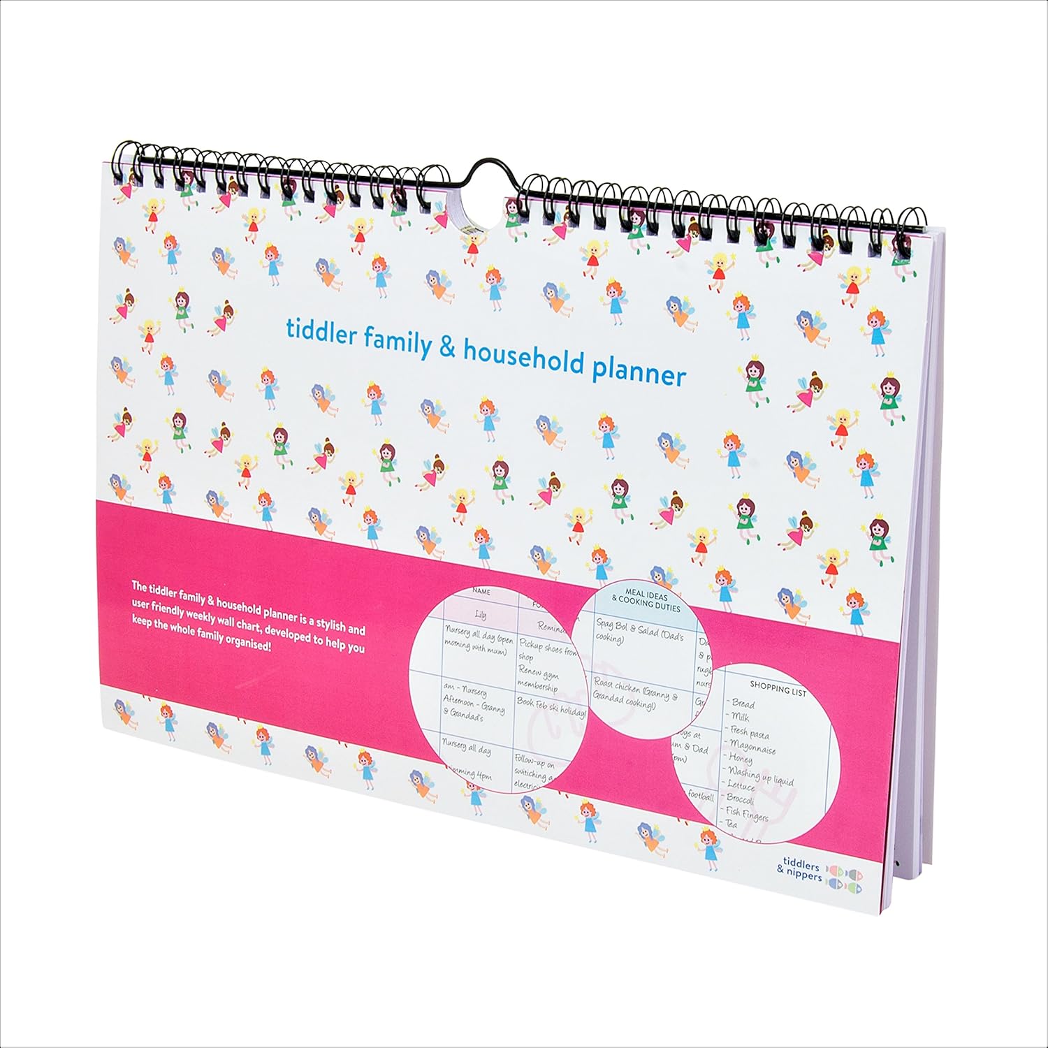 tiddler Family & Household Planner, Fabulous Fairies, A4