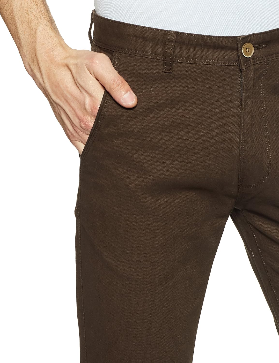 peter england men's chino casual trousers