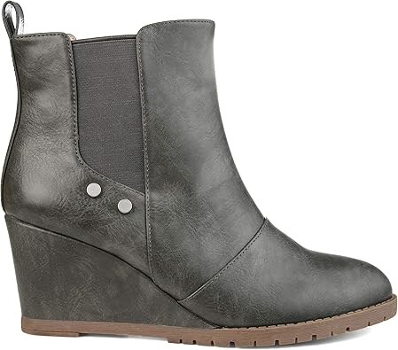 comfortable wedge booties