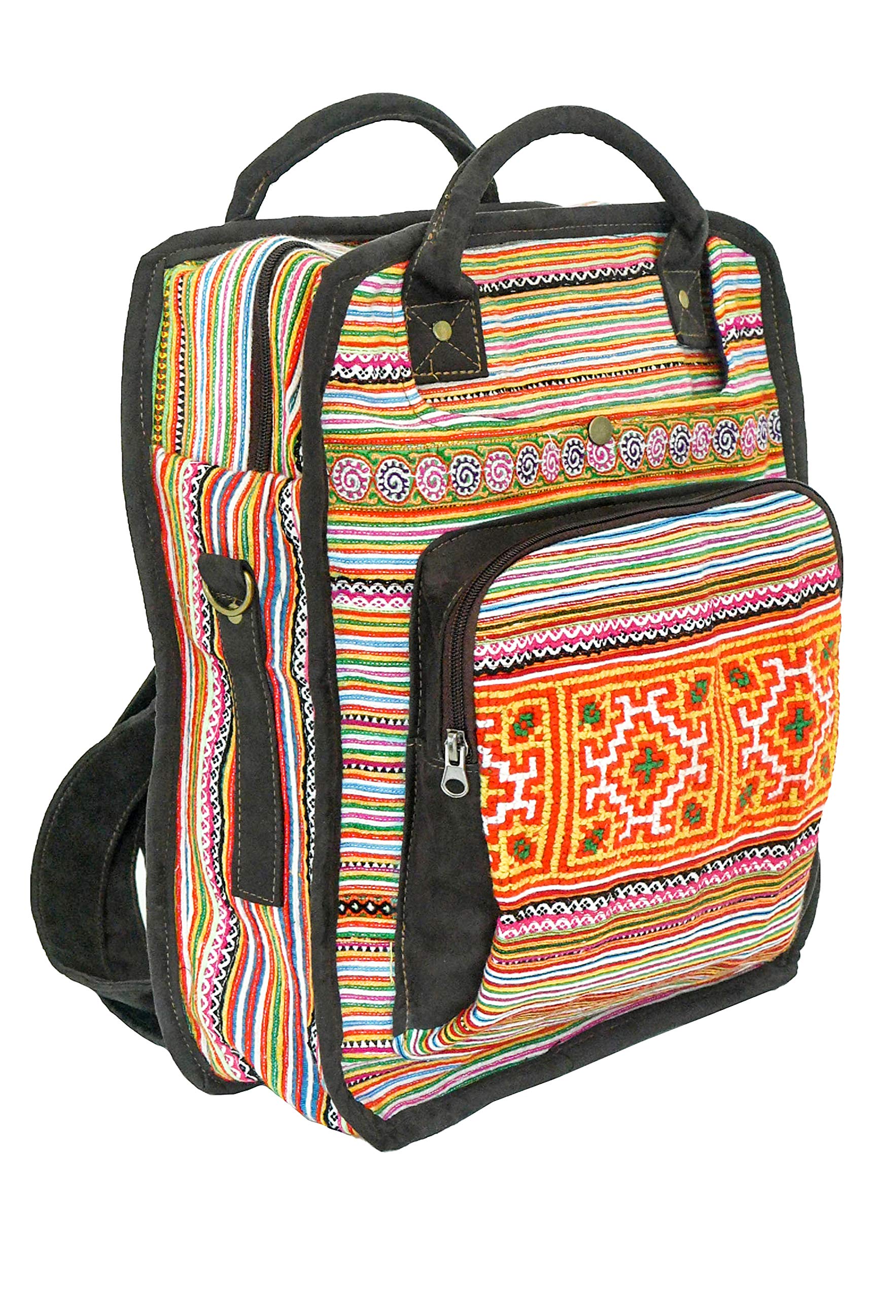 CCcollections BAG Backpack Bowling Military Bag School Bag Messenger Bag 2-4 Way for Unisex (BP3way Sunset)