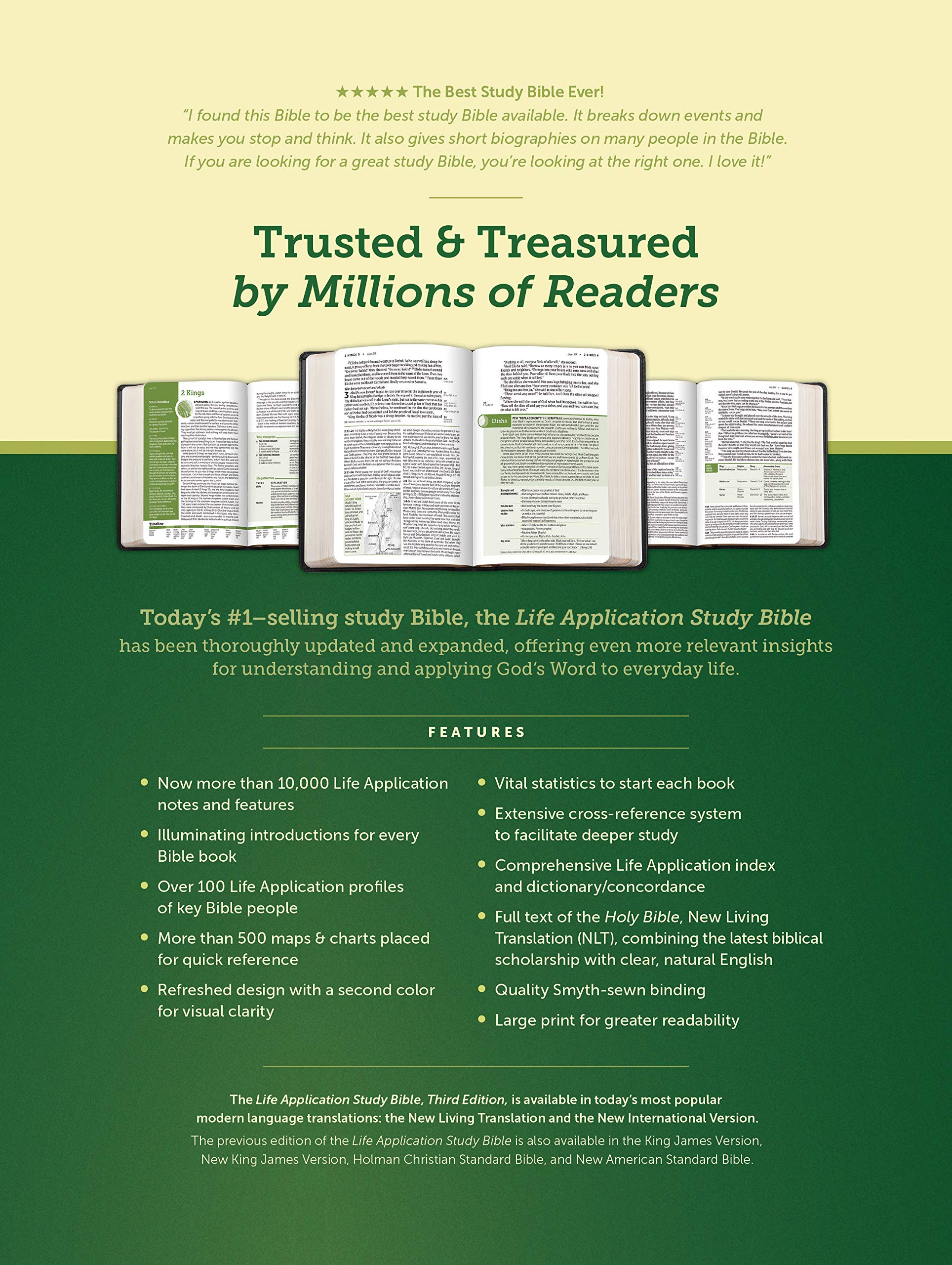 Tyndale NLT Life Application Study Bible, Third Edition, Large Print (LeatherLike, Teal Blue, Red Letter) – New Living Translation Bible, Large Print Study Bible for Enhanced Readability Tyndale NLT Life Application Study Bible, Third Edition, Large Print (LeatherLike, Teal Blue, Red Letter) – New Living Translation Bible, Large Print Study Bible for Enhanced Readability Imitation Leather
