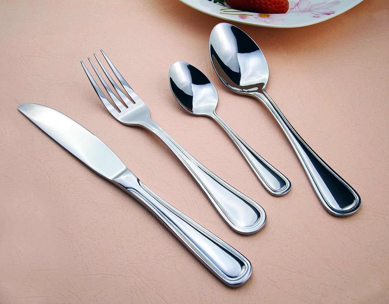 New Star Foodservice 58000 Slimline Pattern, 18/0 Stainless Steel, Dinner Knife, 9-Inch, Set of 12: Kitchen & Dining