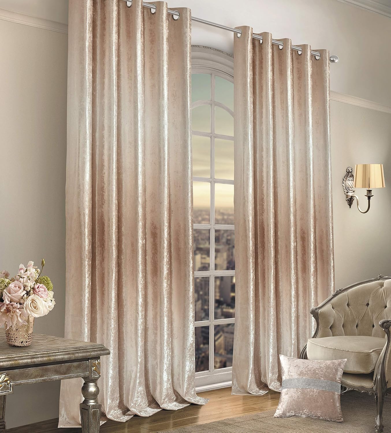 Intimates Ombre Crushed Velvet Premium Bedding Bedroom Collection