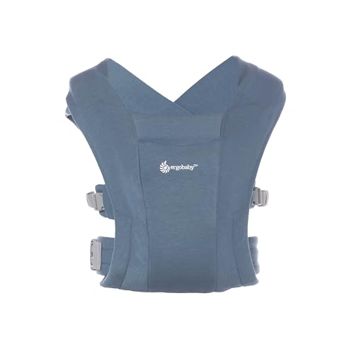 Ergobaby Embrace Baby Carrier for Newborns from Birth, Extra Soft & Ergonomic with Head Support, Oxford Blue