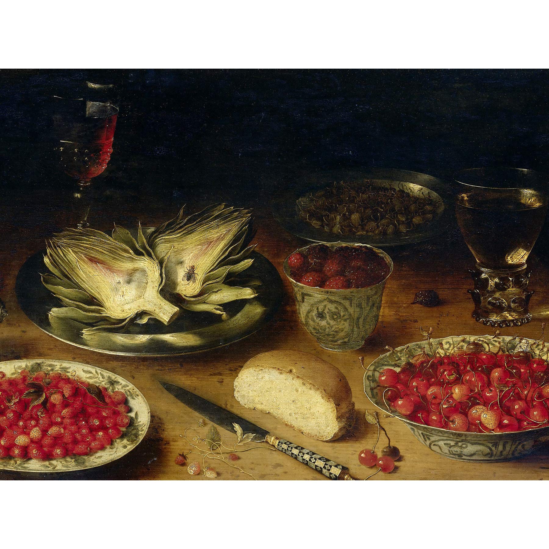 Artery8 Osias Beert Still Life Artichoke Painting Premium Wall Art Canvas Print 18X24 Inch