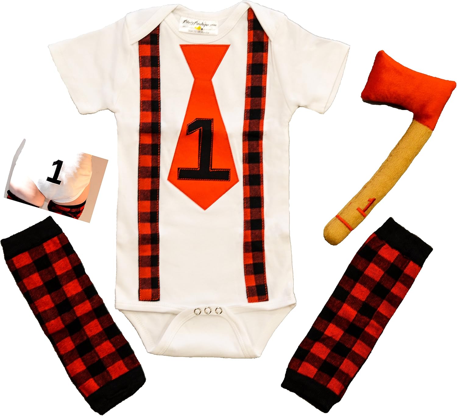 lumberjack smash cake outfit