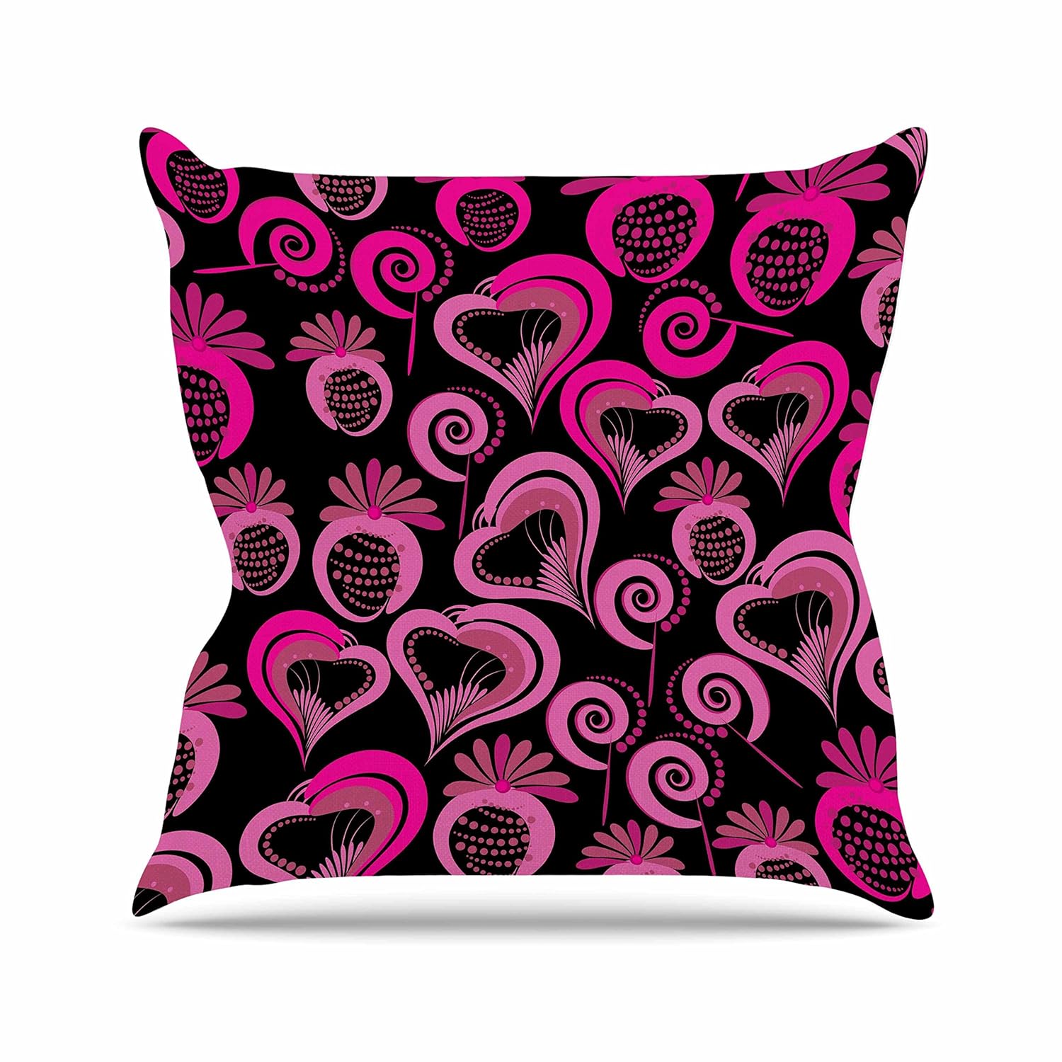 Amazon Com Kess Inhouse Maria Bazarova Sweet Love Pink Black