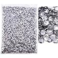 Blinginbox 25000pcs Flatback Rhinestones,Silver Backing Resin Non Hotfix Rhinestones Large Quantity Wholesale for Crafts Creative Design,Clothes,Makeup,Nail Art (4mm,Crystal