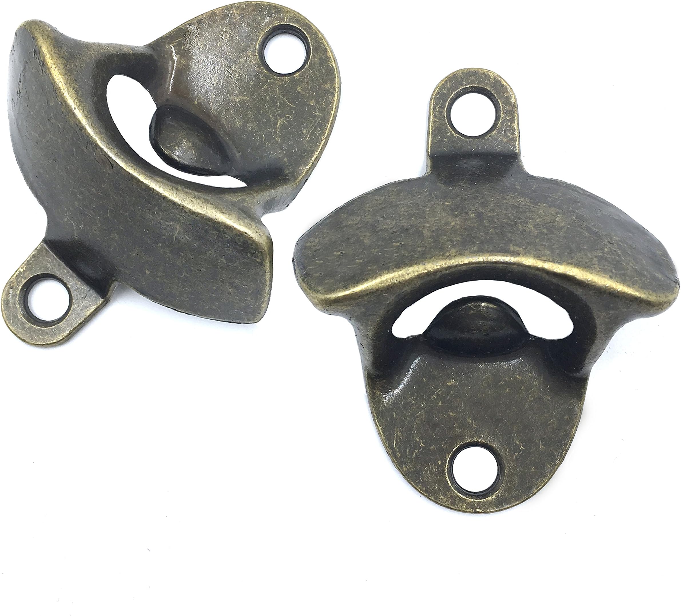 Wall Mount Bottle Opener, 2 PACK Vintage Style Beer Bottle Opener by Latomex