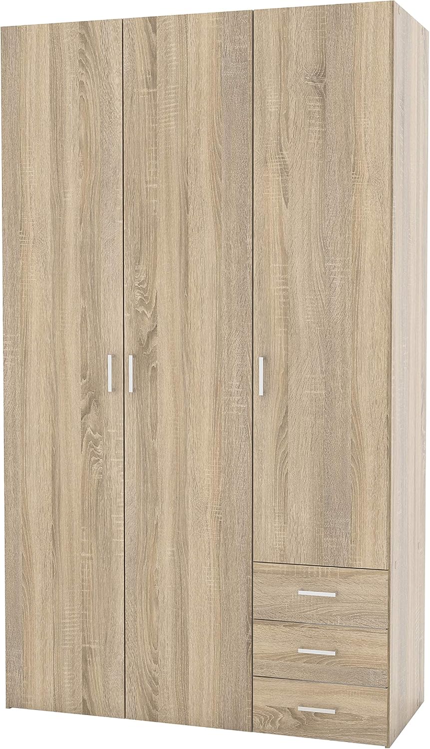 Furniture To Go, Oak, 3 Door Wardrobe