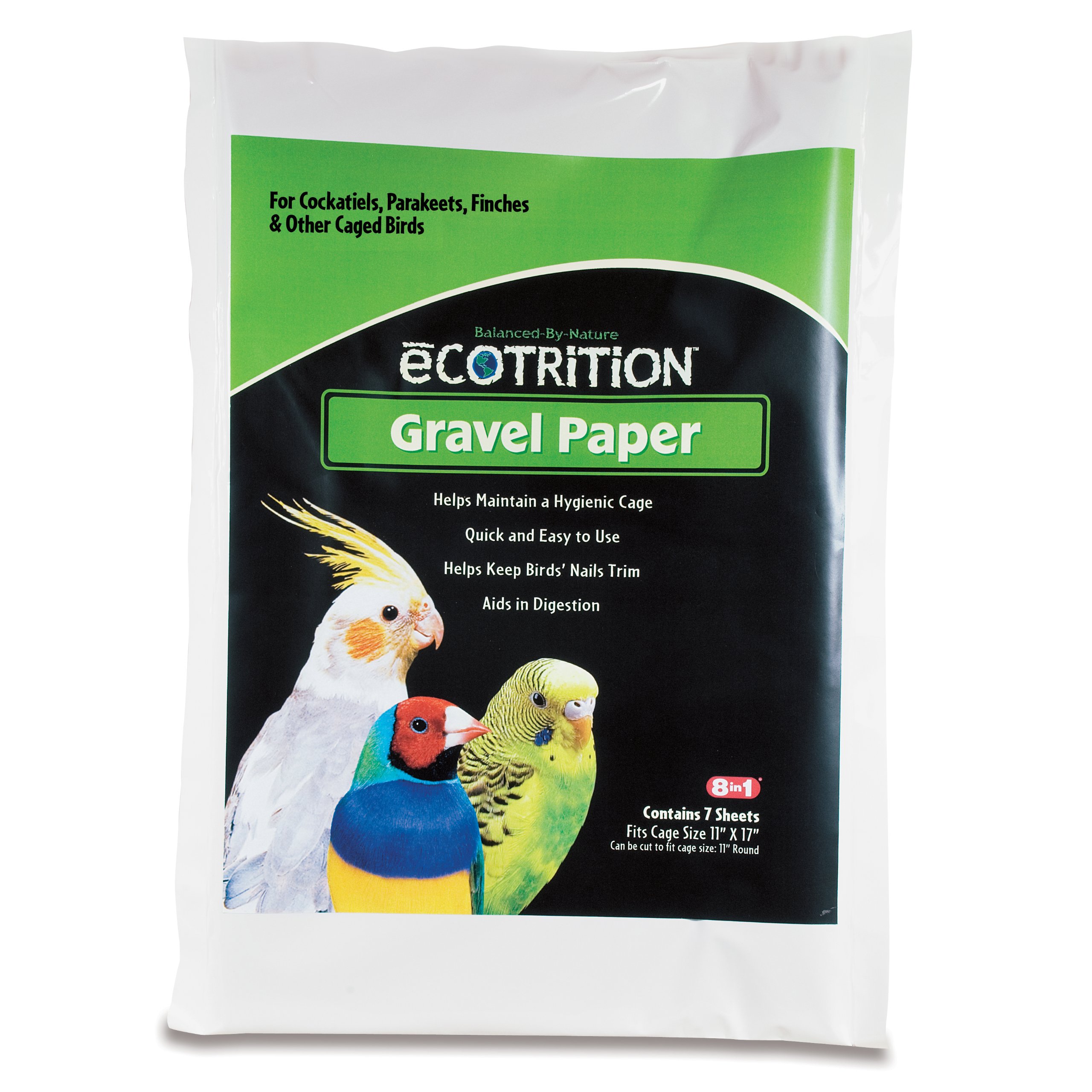 Amazon.com: 8 in 1 Bird Gravel Paper 9.5 X 15: Health 