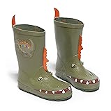 Kidorable Dinosaur Rain Boots, Green, Natural