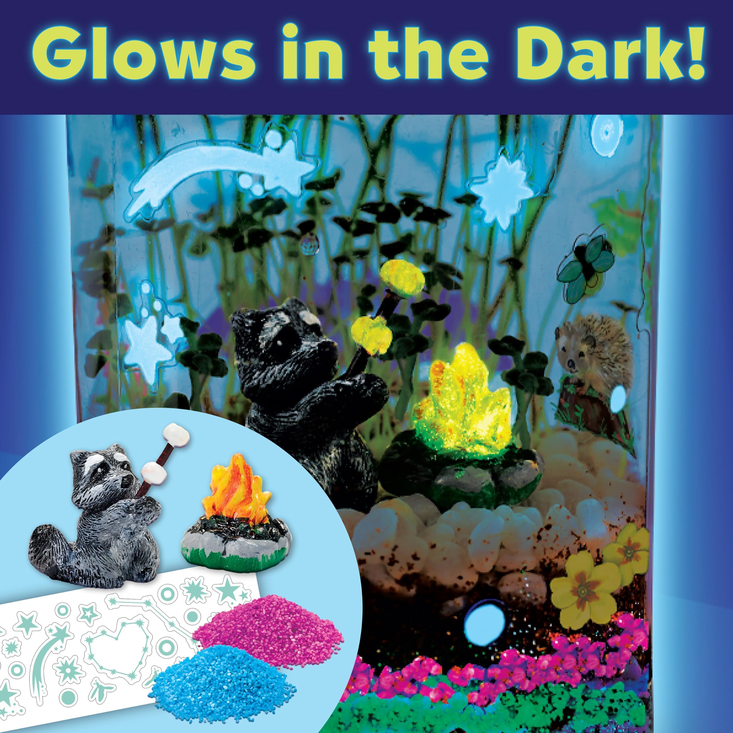 Creativity for Kids Grow 'N Glow Terrarium Kit - Educational Science Kits| Holiday Stocking Stuffers for Kids Gifts for Boys and Girls| Craft and STEM Projects (Ages 6+)